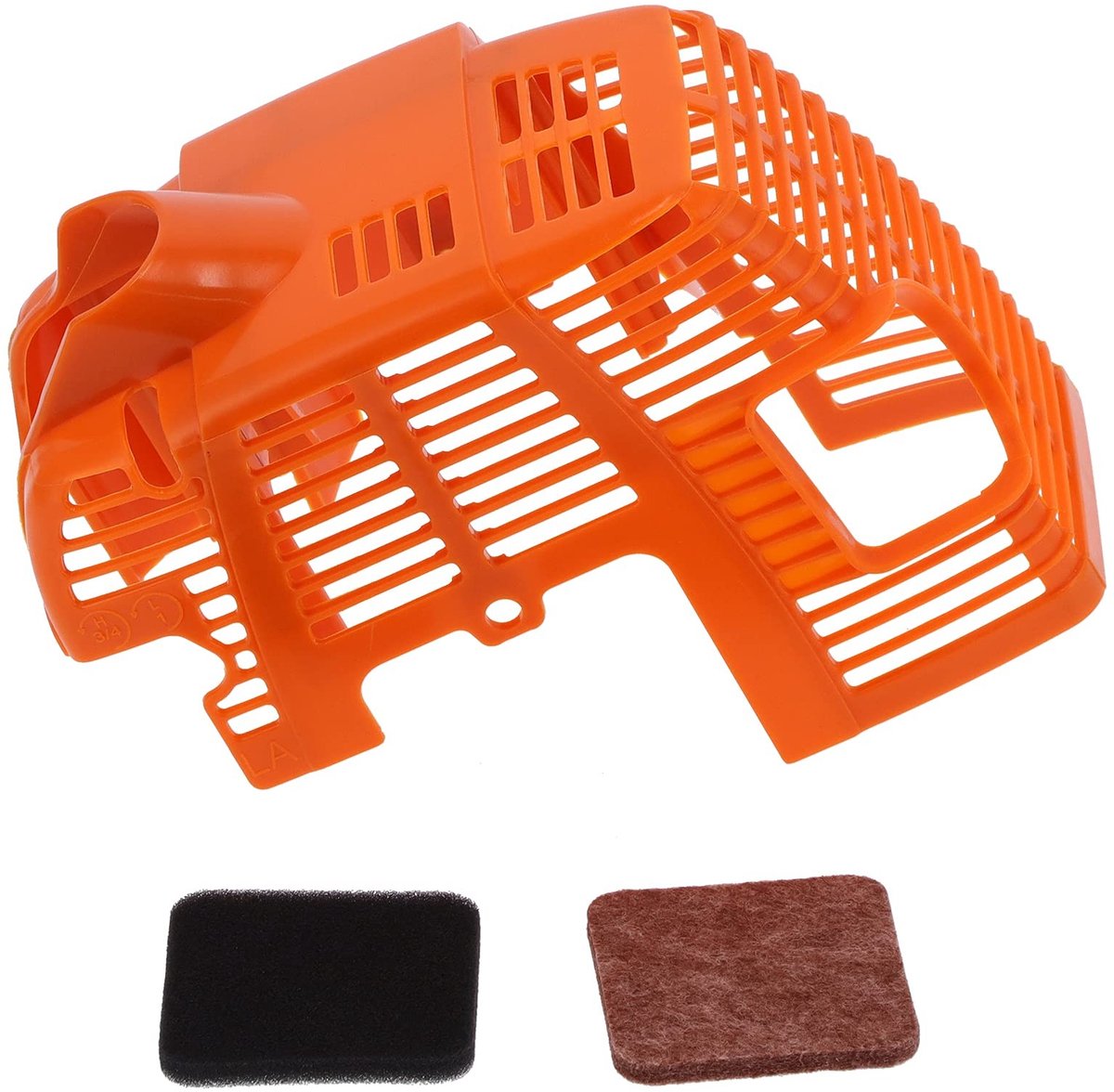Omgoods - Plastic Lijkwade - Vervangende Onderdelen - Geschikt voor Trimmers en Grasmaaiers - Oranje - Luchtfilter Accessoires - Motorkap