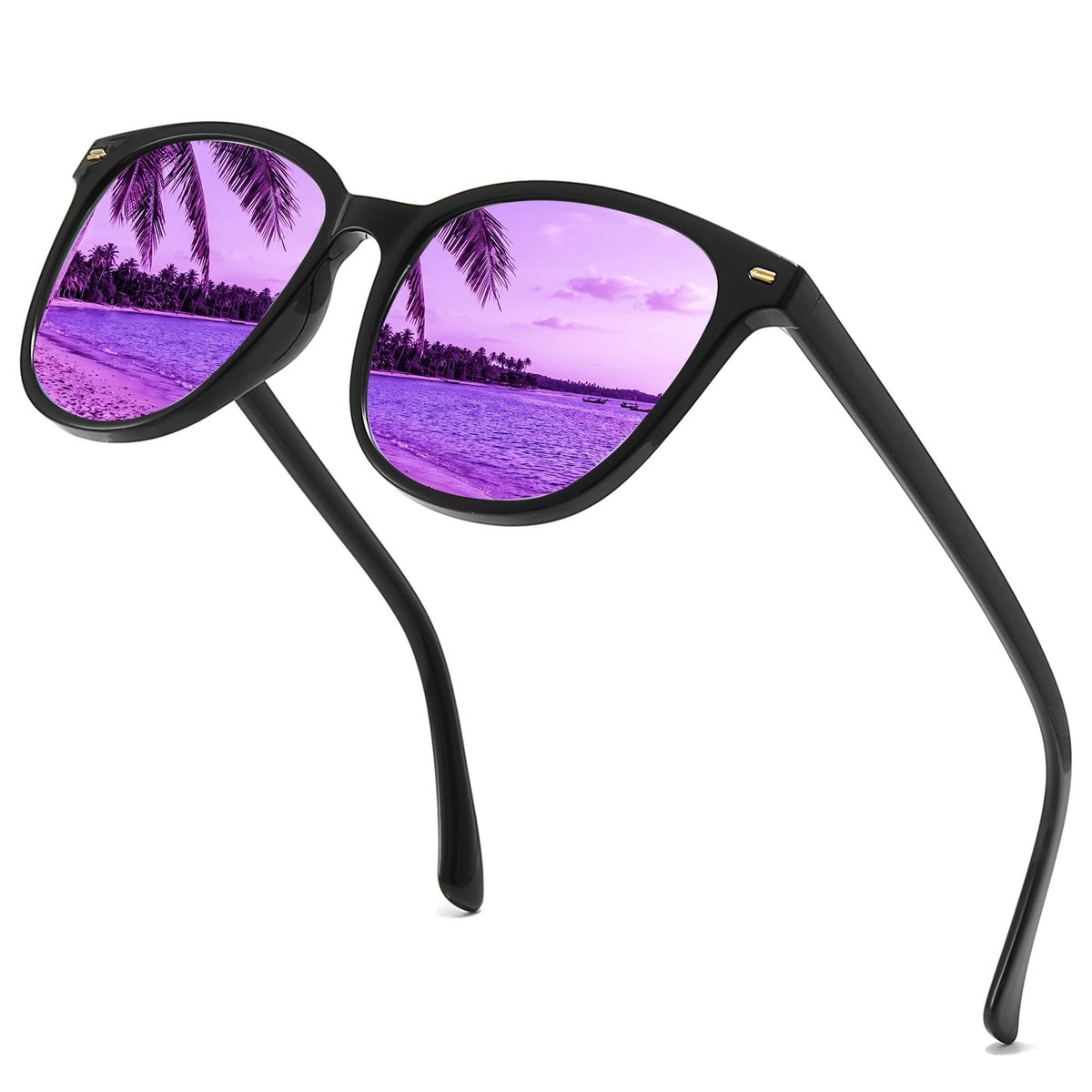 Omgoods - Dames Polarized Zonnebril met Vierkante Lenzen