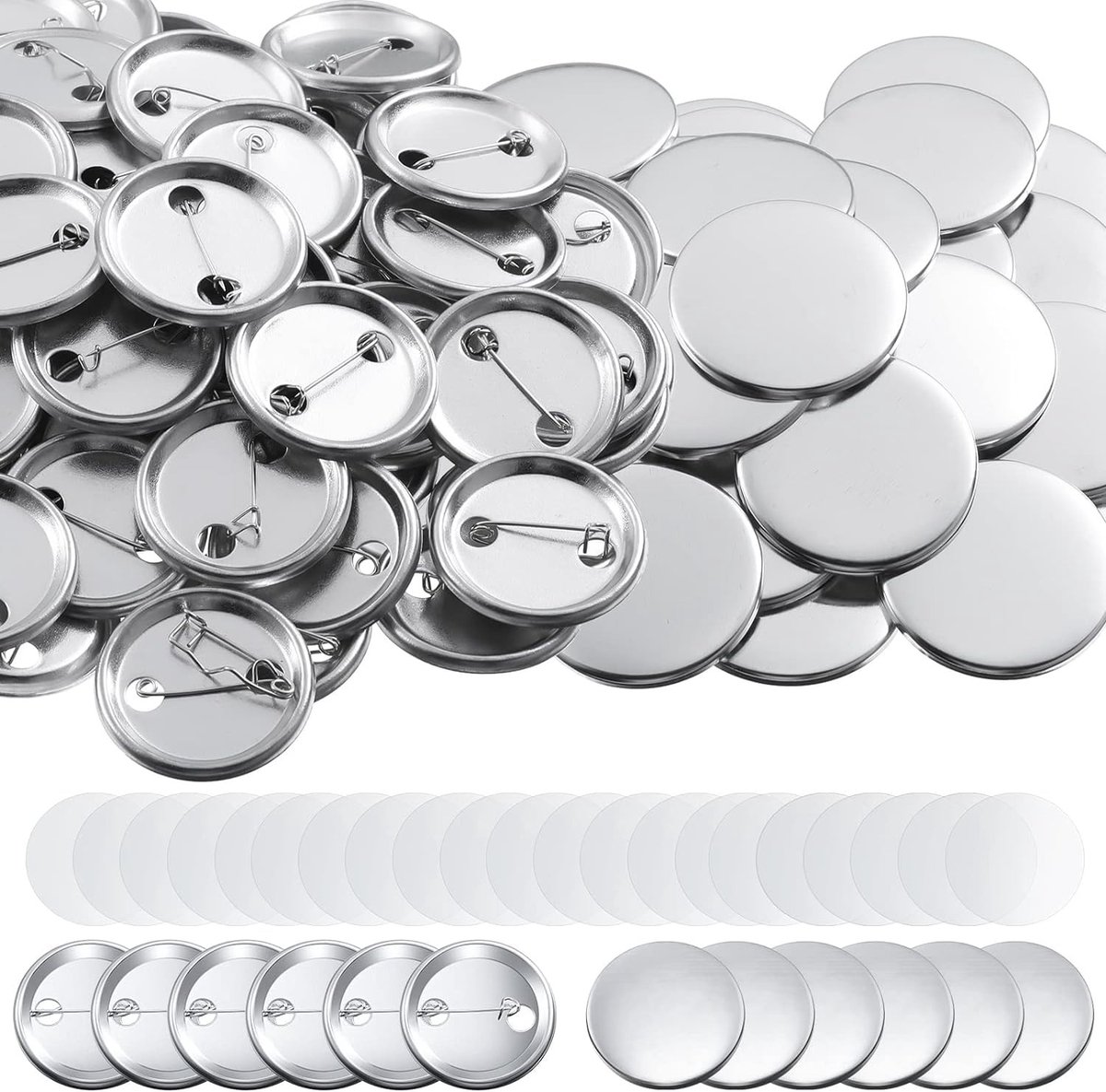 Omgoods - Set van 200 Matte Nederlandse Naalden met Onderdelen voor Badges