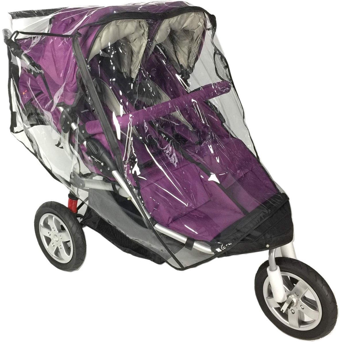 Omgoods - Universele Regenhoes voor Dubbele Kinderwagen