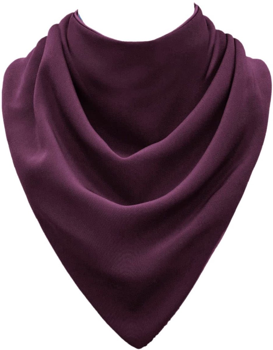 Omgoods - Neckerchief Bib voor Volwassenen, Aubergine