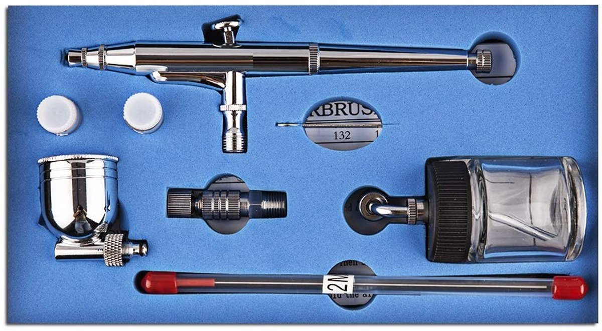 Omgoods - Dubbele Actie Airbrush met Diverse Naaldmaten