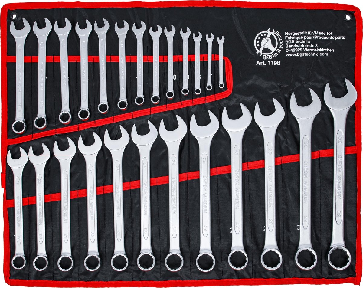 Omgoods - Steekringsleutelset 6-32 mm - 25-dlg