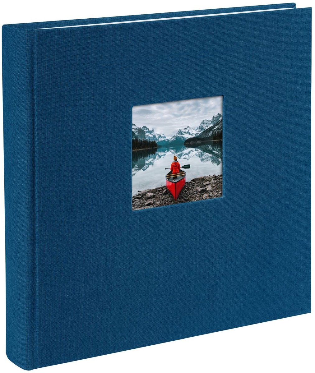 Omgoods - Fotoalbum Bella Vista Blauw 25 x 25 cm