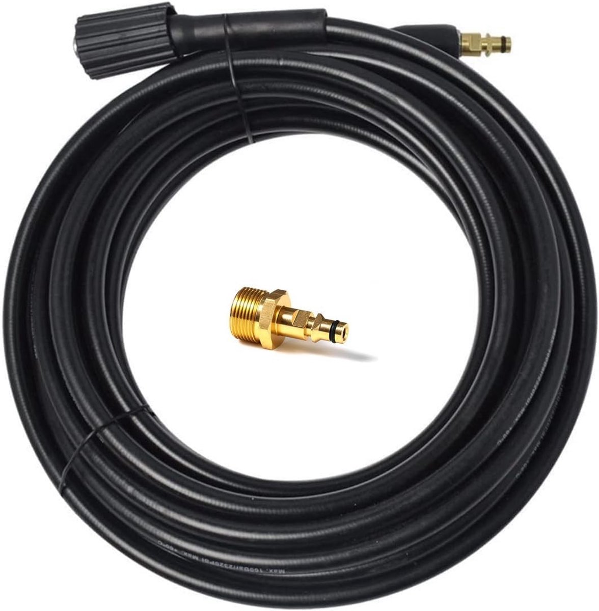 Omgoods- Vervangingsslang 5M - Hogedrukslang Karcher - M22-aansluiting - Compatibel met K-serie - K2/K3/K4/K5/K7 - Voor huishoudelijke hogedrukreinigers