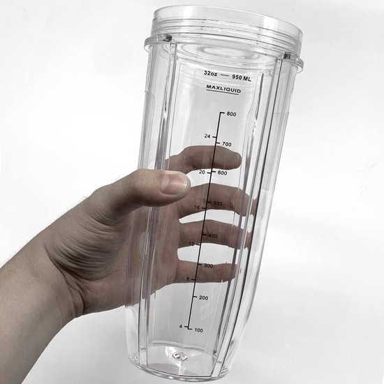 Vervangingsonderdelen 2 stuks van de geschikt voor Nutri Ninja serie mengers in een vervangende beker van 946 ml — afbeelding 5