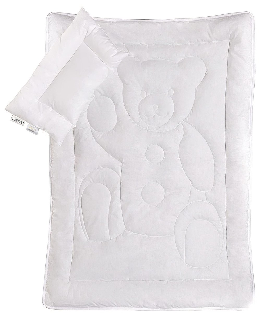 Omgoods - Dekbed 300g + Kussen Set - 100% Katoen - Winter - Anti-allergisch (100x135cm)
