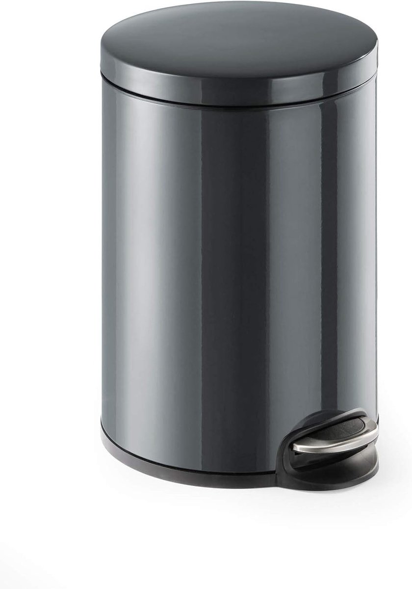 Omgoods - Ronde Pedalebak van Metaal met Afneembare Binnenemmer 20L