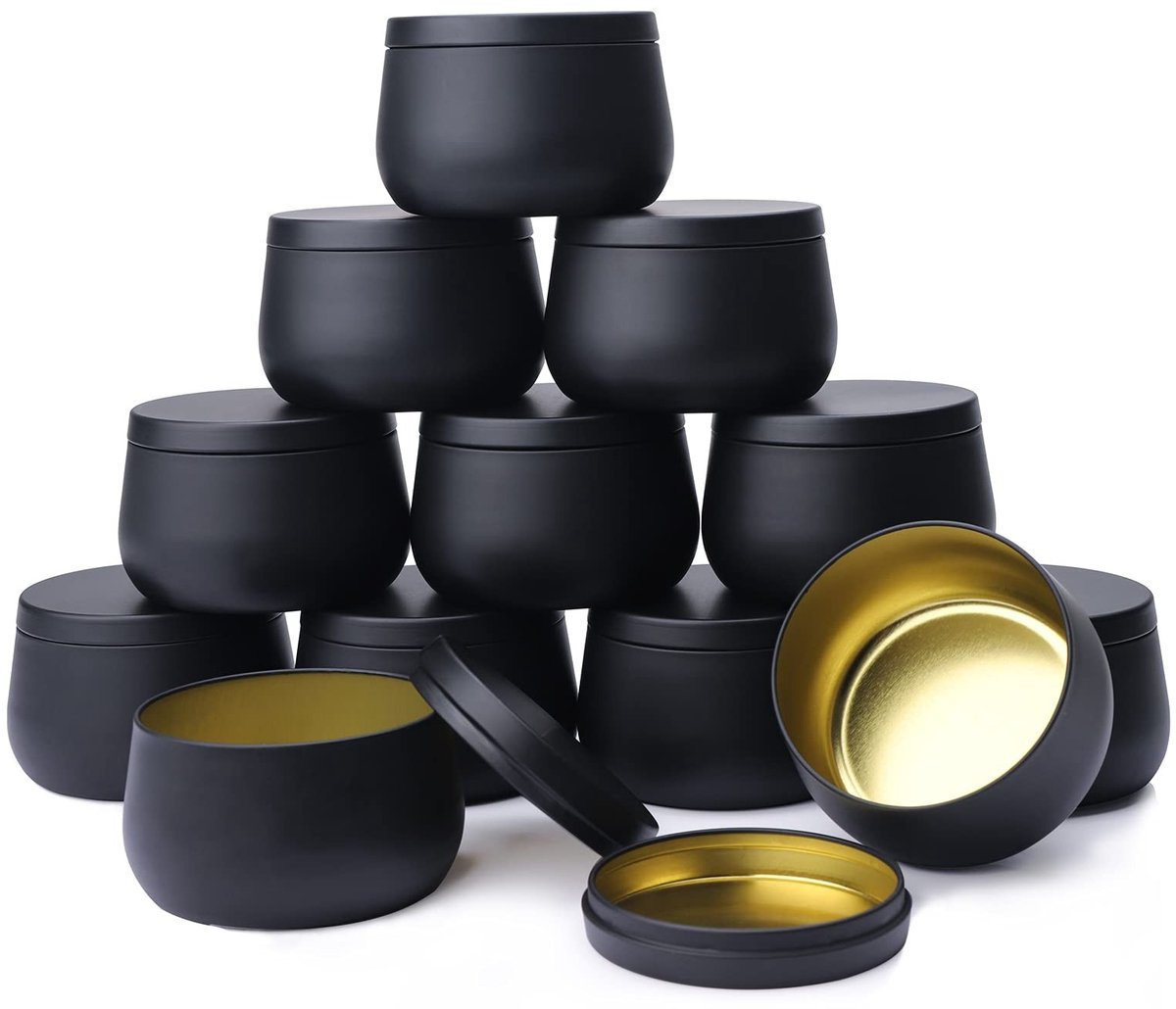Omgoods - Set van 12 Metalen Kaarsenhouders voor Kaarsenmaken