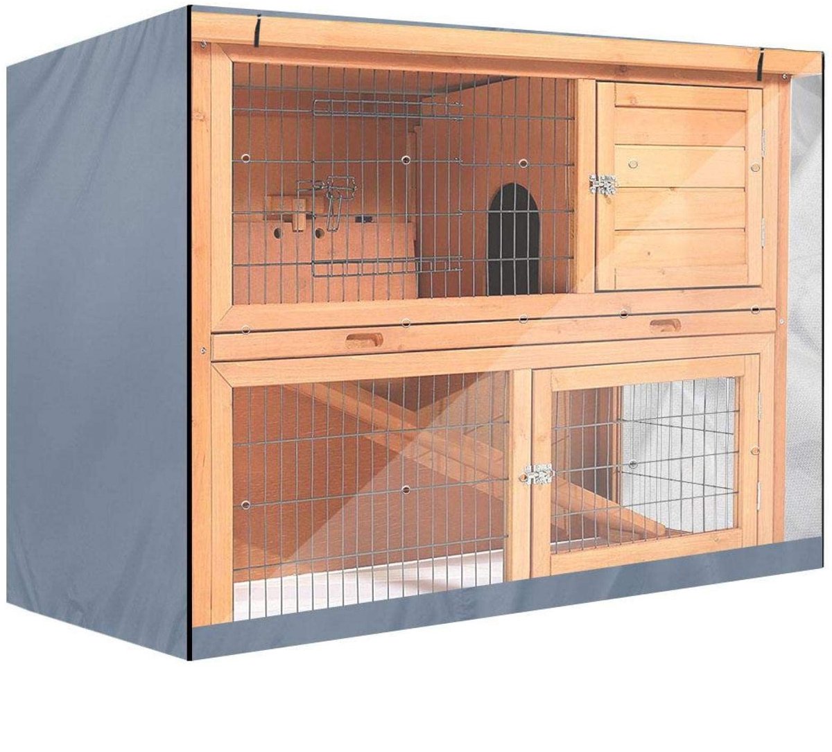 Omgoods- Kooi Cover Dubbellaags - Waterdichte Oxford Hoes - Stofdicht - Opbergtas - Voor Pluimvee Kooien - 48x19.7x41.3in - Afdekking