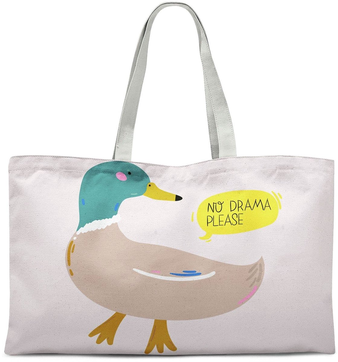 Omgoods - Herbruikbare Katoenen Tote Bag met Handvatten 47x42cm