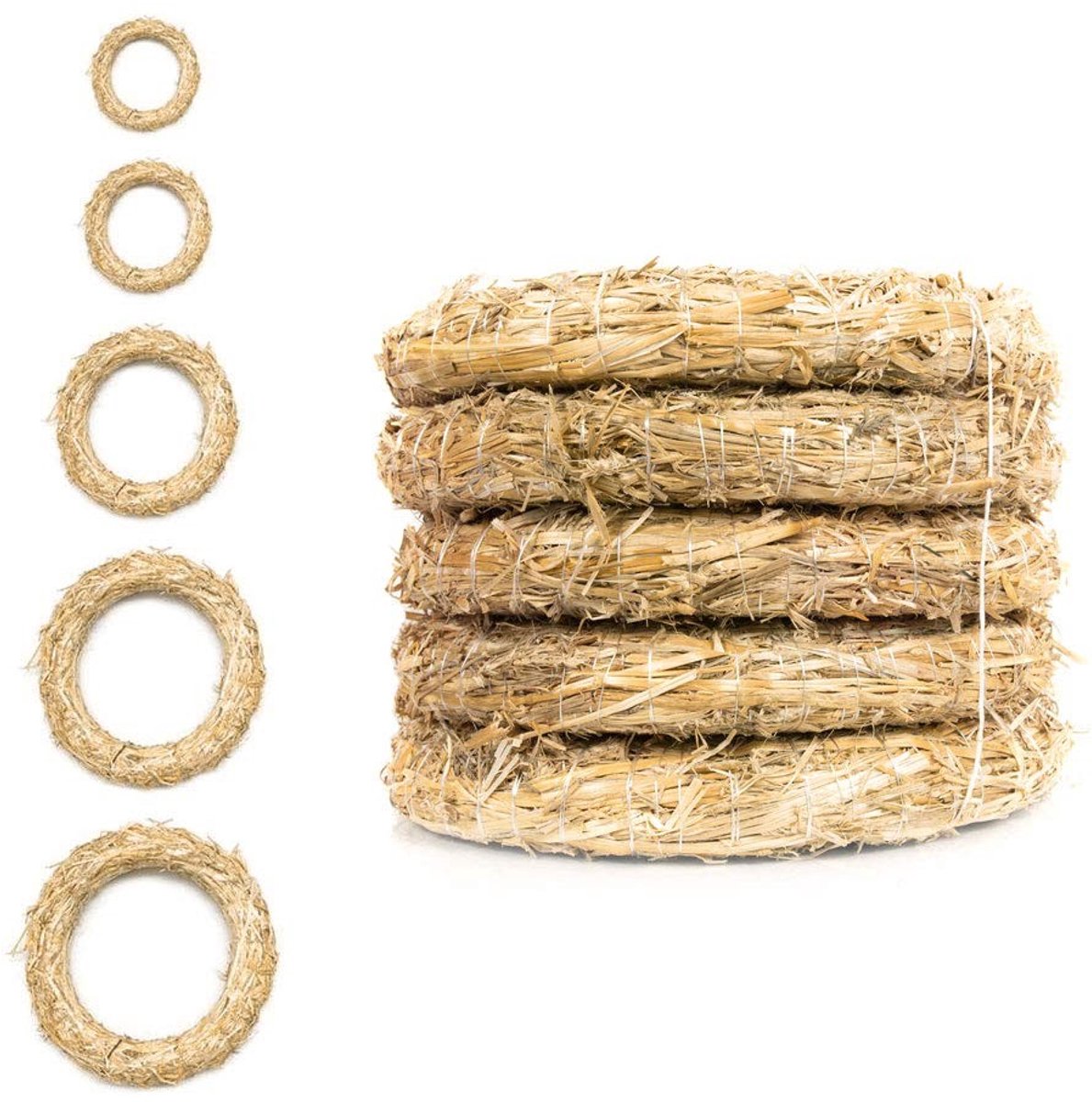 Omgoods - Strokransen | Set van 5 Stuks Ø 33 cm