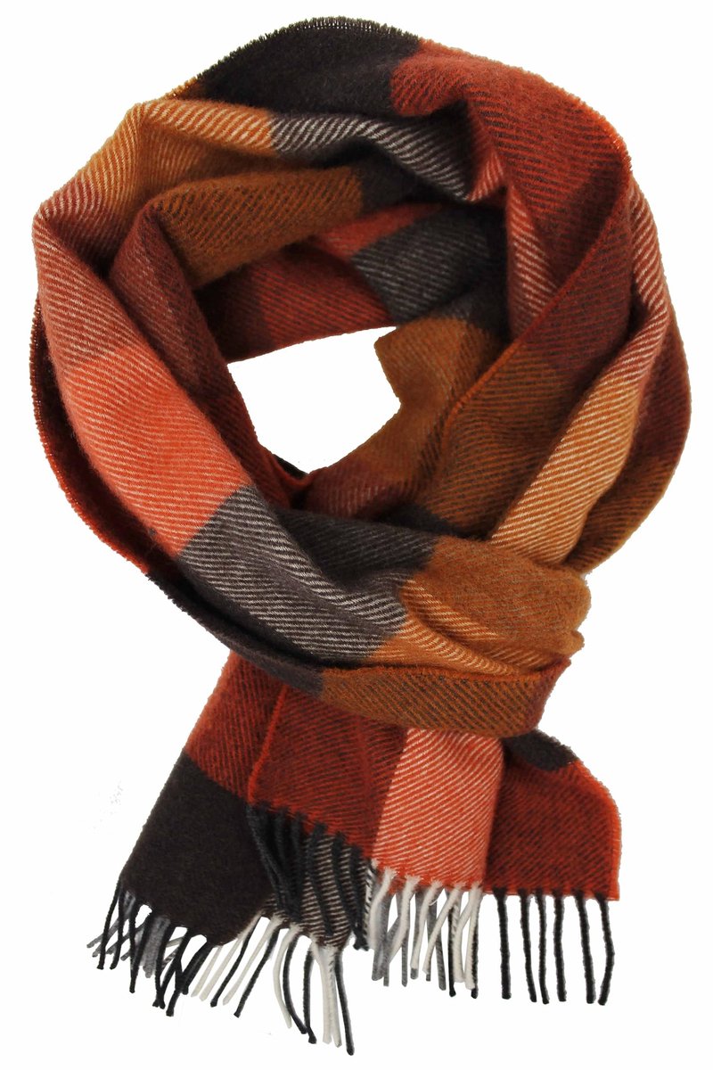 Omgoods - Modevolle Wol Sjaal voor de Winter met Ruitpatroon