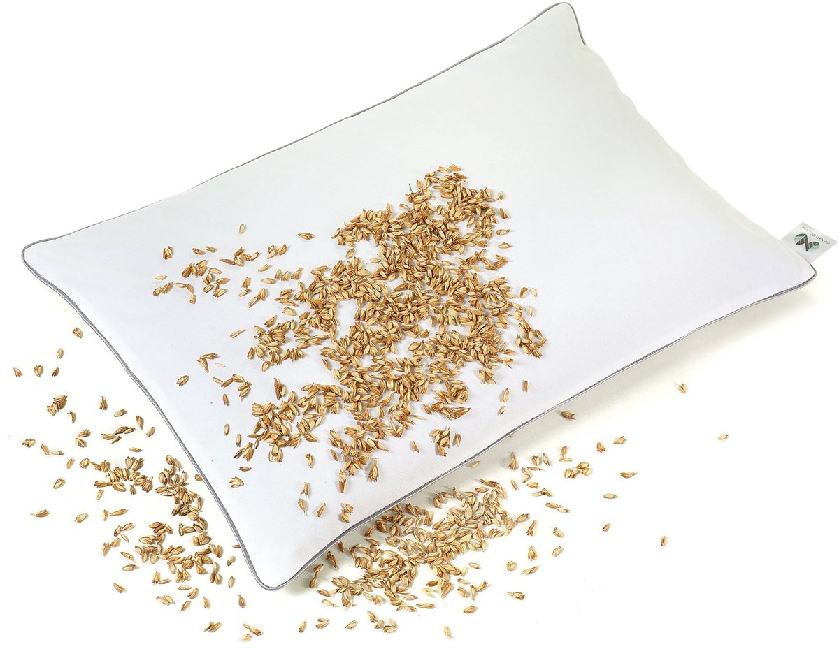 Omgoods - Spelt Kussen 40x60 cm Orthopedisch Neksteun Hoofdkussen Katoenen Hoes