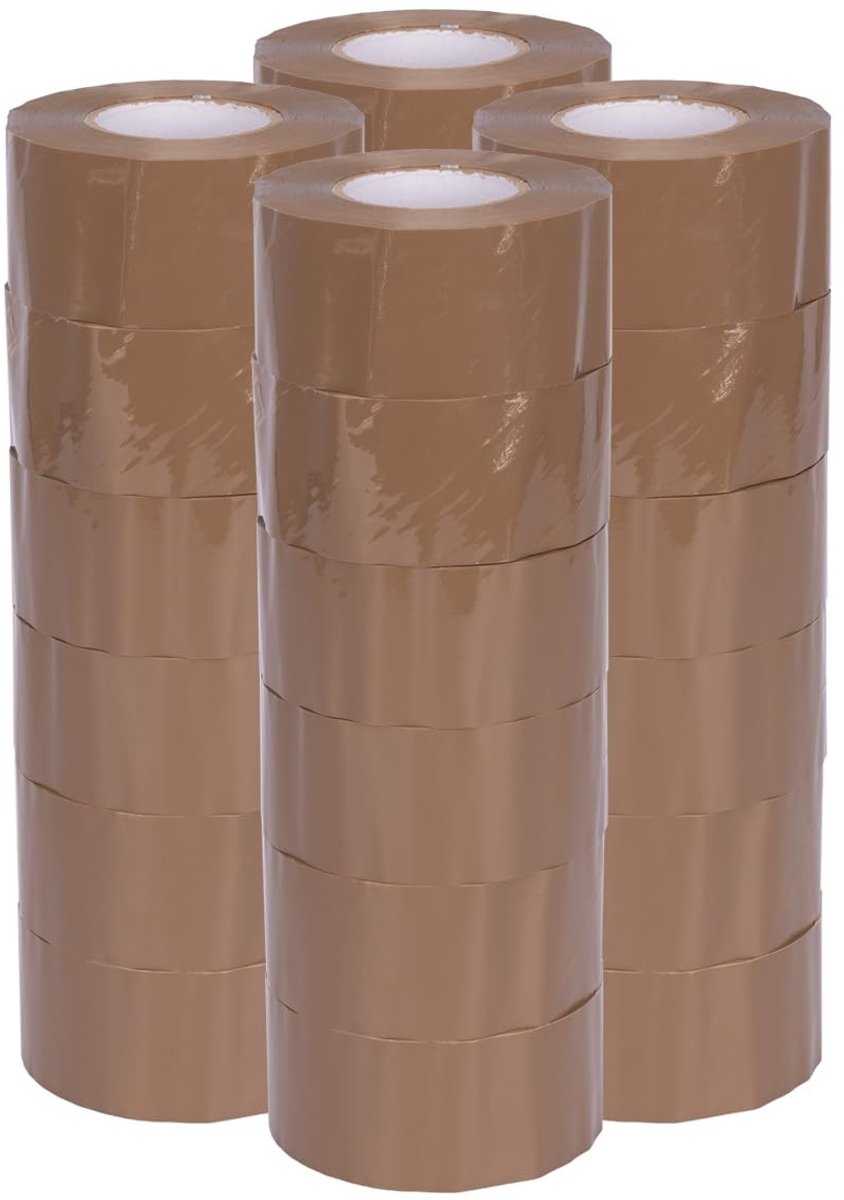 Omgoods - 24 Stuks Bruine Plakband HIGH TACK 48mm x 150m