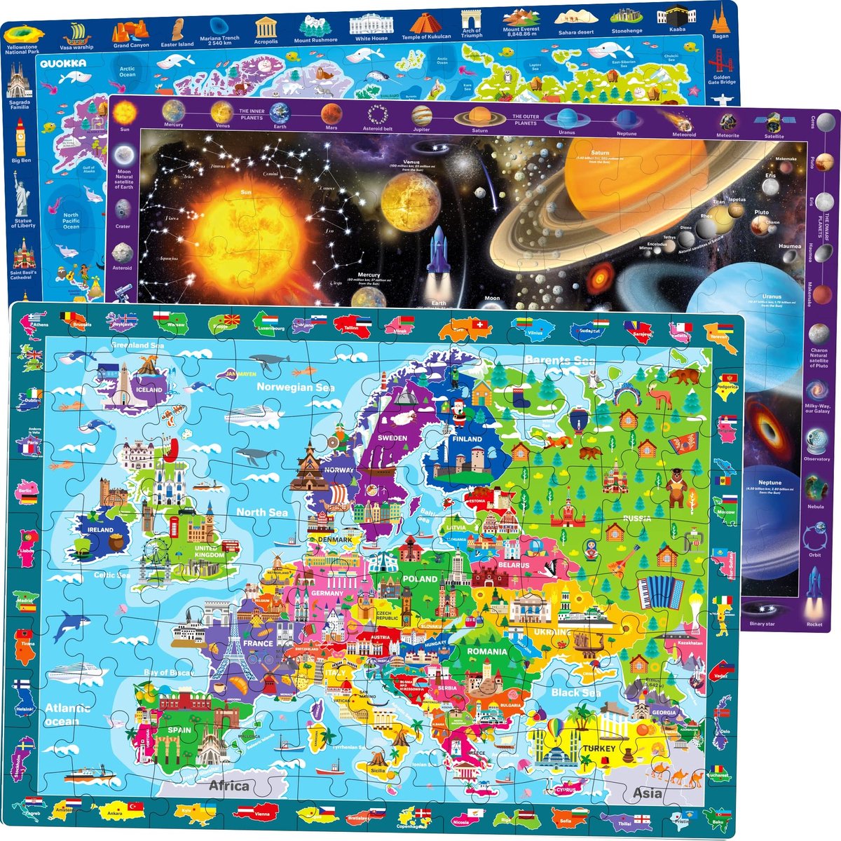 Omgoods - Puzzels van 100 Stukken voor Kinderen van 4 tot 6 Jaar