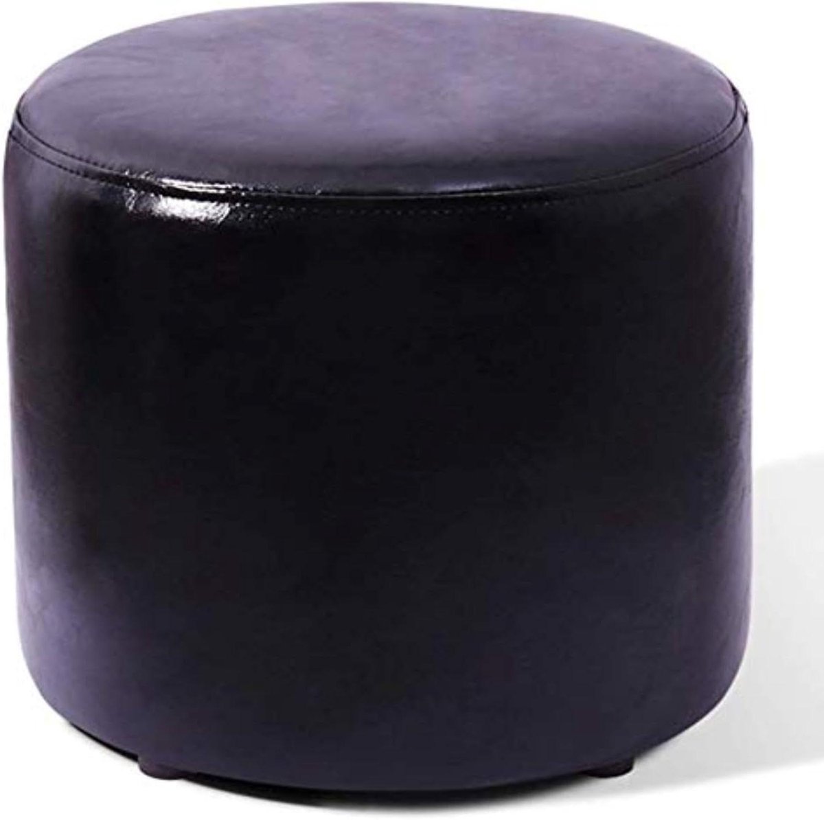 Voetenbankje Kubus - Poef Ottomaans - Ontspannen Zitten - Massief Houten Frame - 30x30x30 cm - Zwart