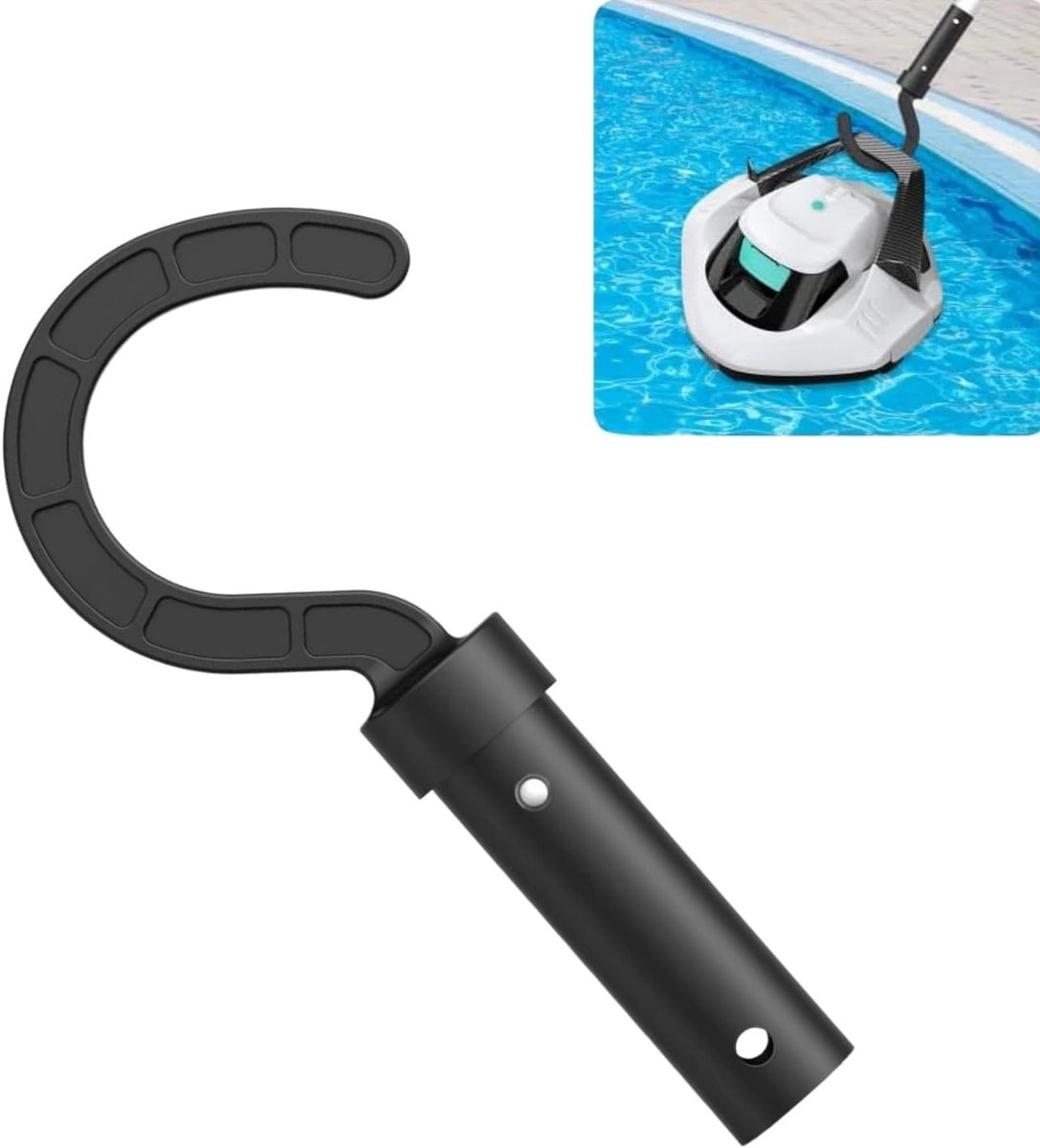 Efficiënte Haak voor Robotstofzuiger, Geschikt voor Zwembadreinigers en Poolstokken, Ideaal voor Onderhoud en Schoonmaak van Zwembaden