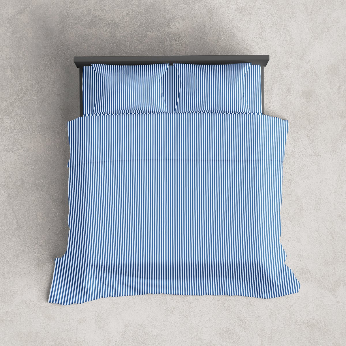 Lakenset 100% Katoen Premium - Plat bovenlaken met onderlaken - XL 180 Hoeslaken - SummerVibe Blue
