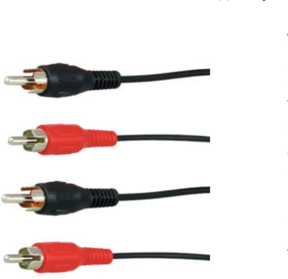 Profile audio kabel 2RCA M>2RCA M 2,5m