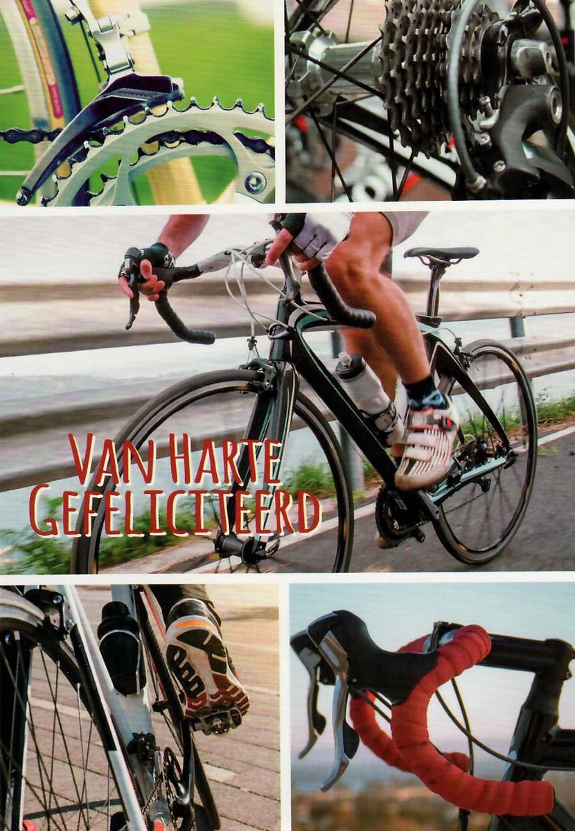 Wenskaart | 10 stuks | Van harte gefeliciteerd