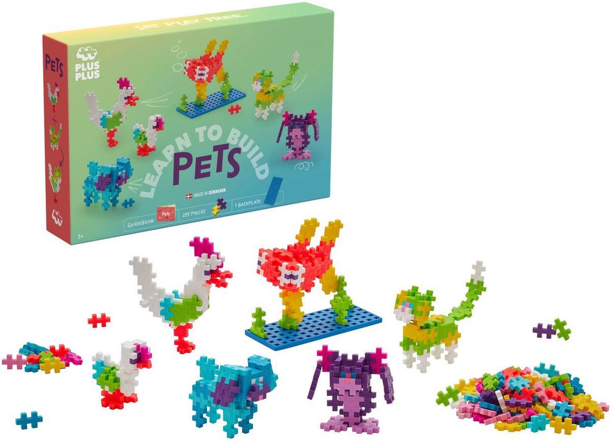 Plus-Plus Learn to Build dieren 275 delige bouwset - 3962 - Bouwspeelgoed - Constructiespeelgoed - Set met bouwstenen - Vanaf 5 jaar — afbeelding 8