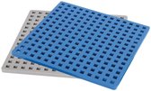 Plus-Plus Basic Bouwplaat blauw/grijs 2 delige bouwset - 3840 - Bouwspeelgoed - Constructiespeelgoed - Set met bouwstenen - Vanaf 5 jaar