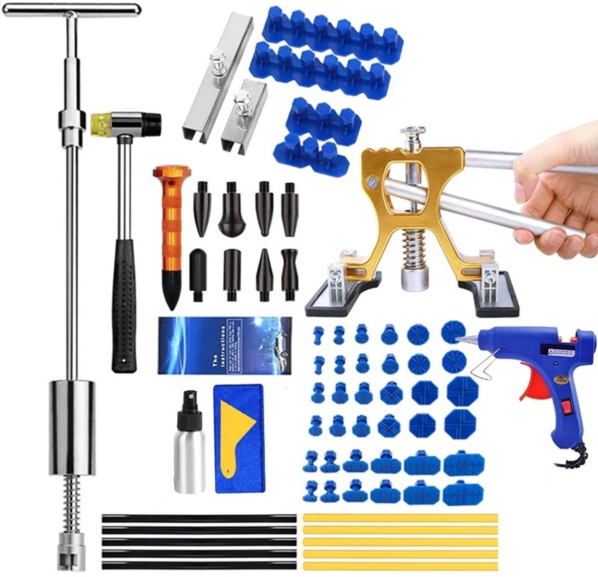 Cherrys Finds - Complete Set voor Autodeukherstel - Dent Repair Kit - Dent Repair
