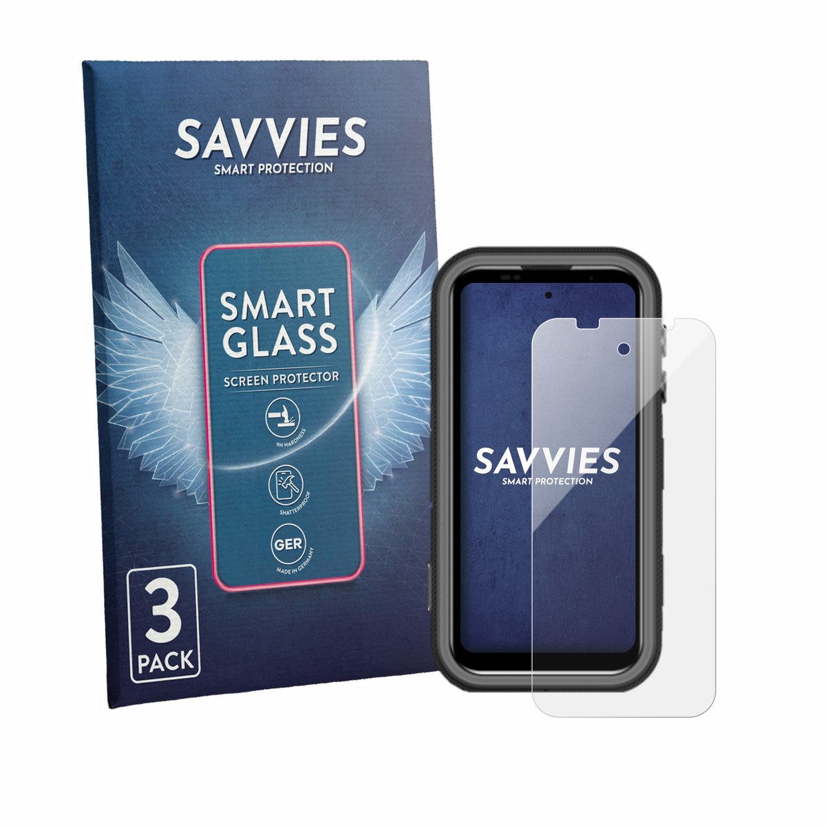 3 Stuks Savvies Screenprotector - geschikt voor Lagenio Eagle Pro - beschermfolie glas transparant