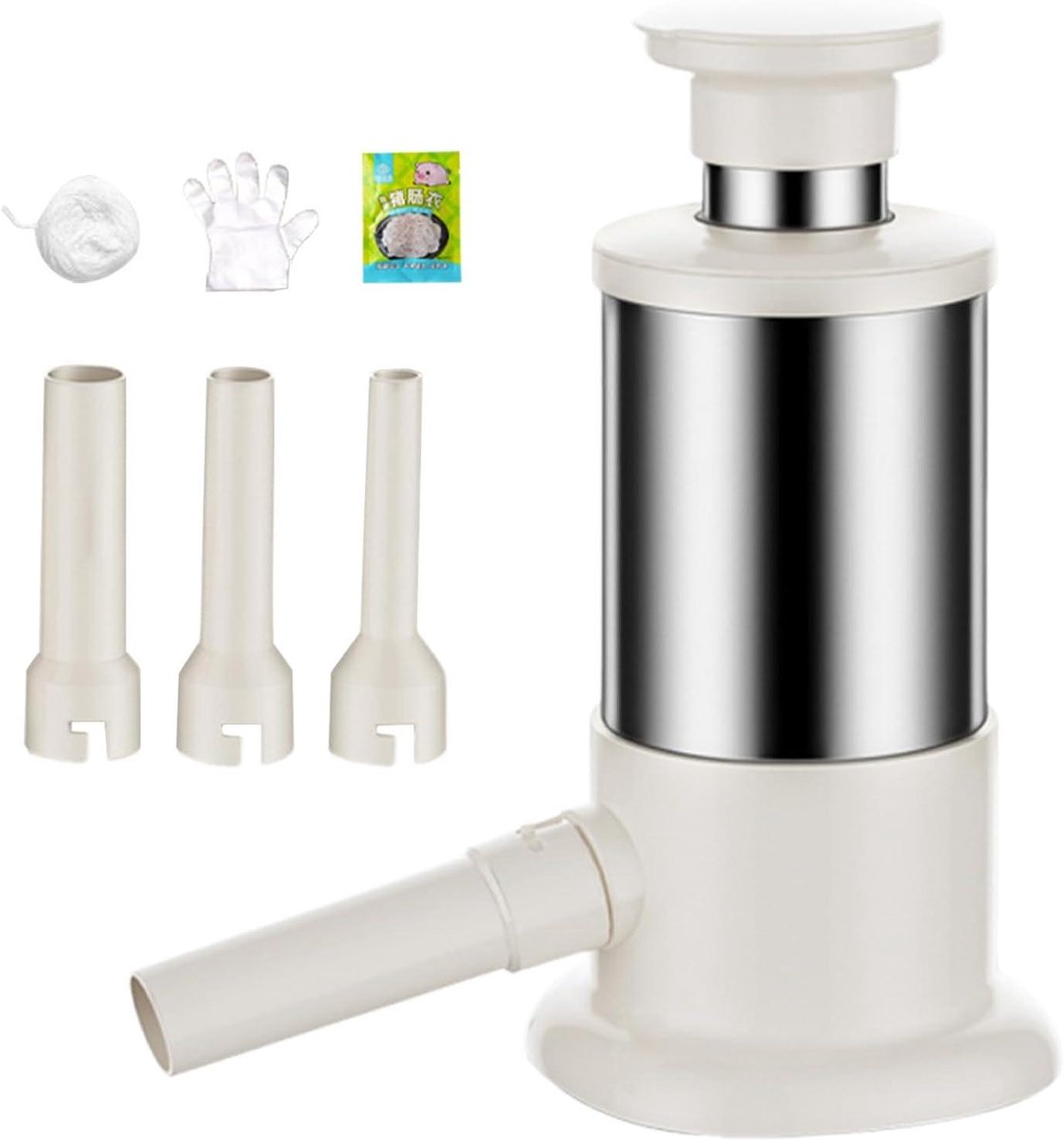 Worstvuller - Vleesvuller Worstmaker - Worst Maken - Roestvrij Staal - 5 L - Beige