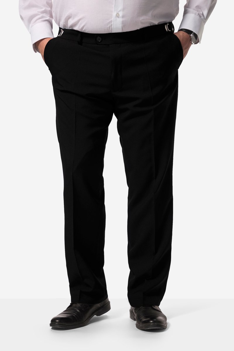 Men Plus - Heren - Chauffeursbroek mix & match Madrid clipsluiting - Zwart - Maat 39