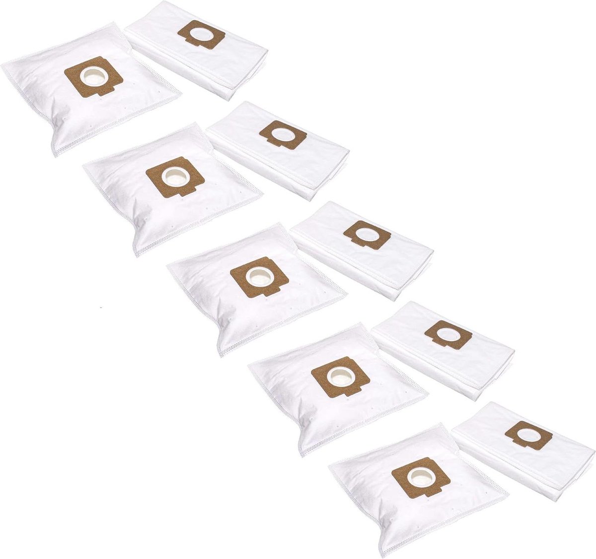 Stofzuigerzakken - Stofzakken Vlieszakken - Stofzuigen Huis - Microvlies Materiaal - 50 stuks - Wit