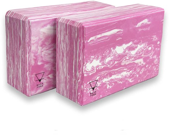 SnelShoppen - Yoga Blok - 1 of 2 Stuks - Sterk en Stevig Licht EVA-schuimblok - Roze Yoga Baksteen voor Yoga, Pilates en Fitness van Snelshoppen — afbeelding 2