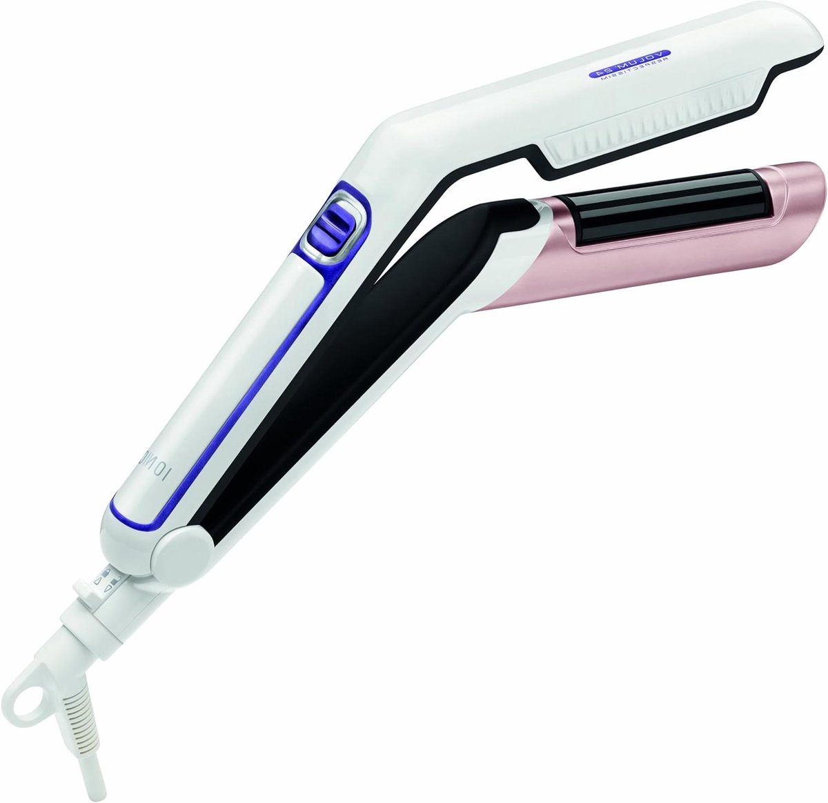 Haarstyler - Stijltang Krultang - Haar Volume Creëren - Roterende Schijven - 170 graden Celsius - Paars Wit