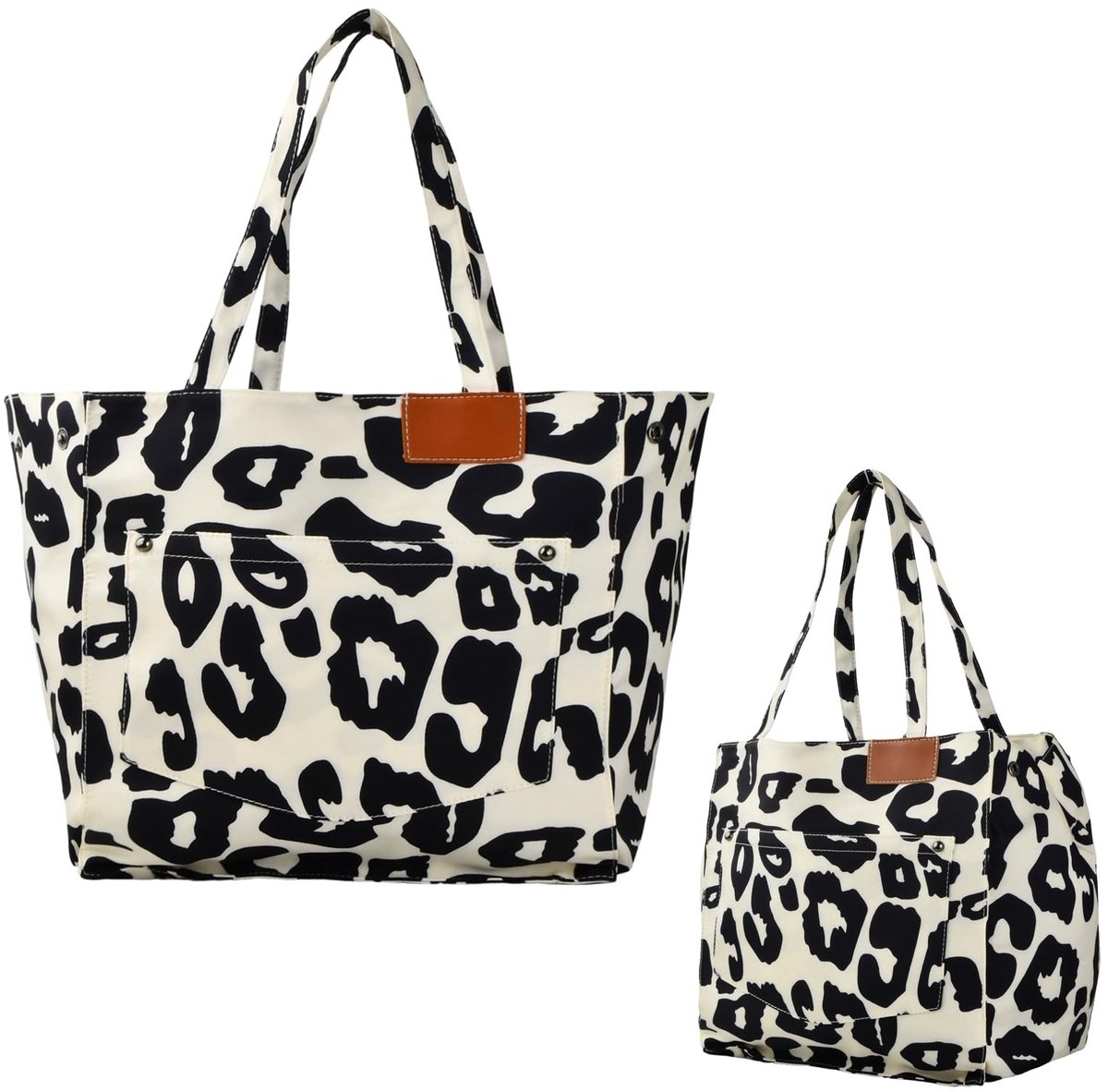 Omgoods - Waterdichte Strandtas met Luipaardprint en Grote Capaciteit