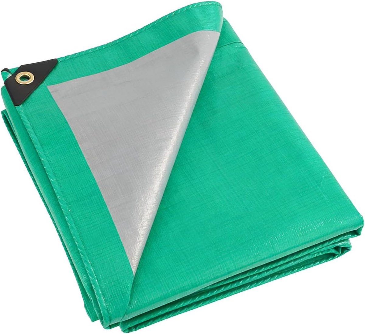 Dekzeil Waterdicht - Zeil Afdekken - Buiten Beschermen - Scheurvast Dubbelzijdig Gecoat - 200 x 400 cm - Groen