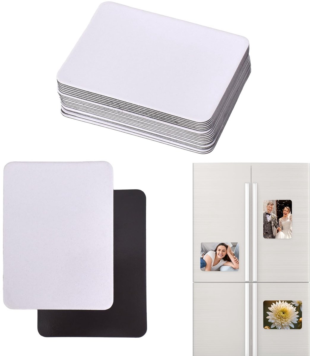 Omgoods - 20 Stuks Sublimatie Magneten voor DIY Decoratie