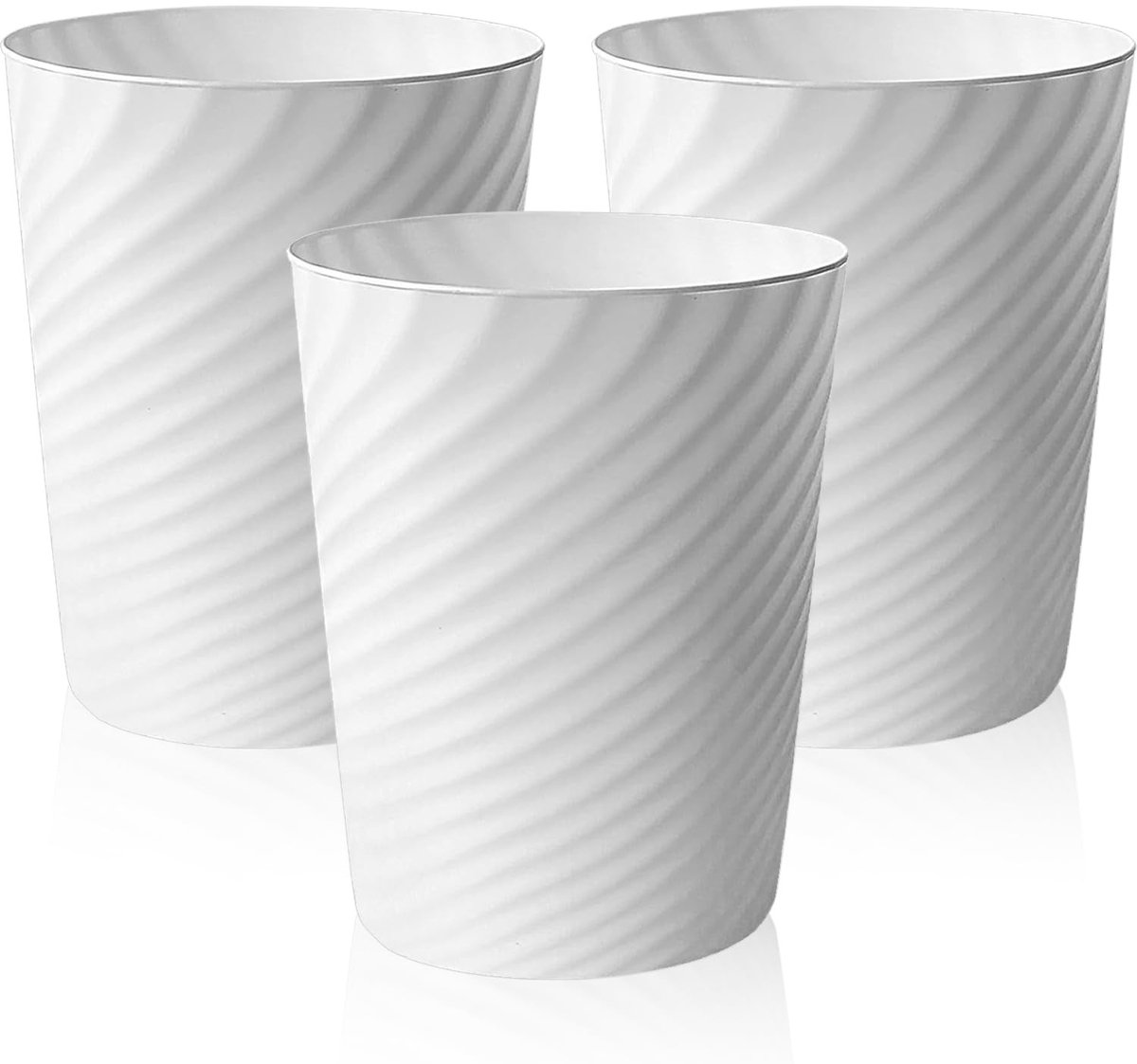 Omgoods- Afvalemmer 8 liter - Compacte Prullenbak - Robuuste PP Kunststof - Multifunctioneel - Voor Badkamer/Kantoor - Diameter 20 cm