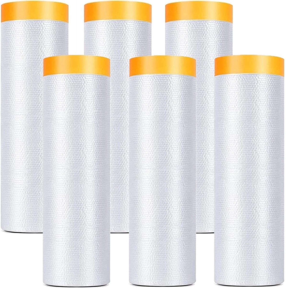 Omgoods - Set van 6 Transparante Plastic Beschermfolies met Plakband