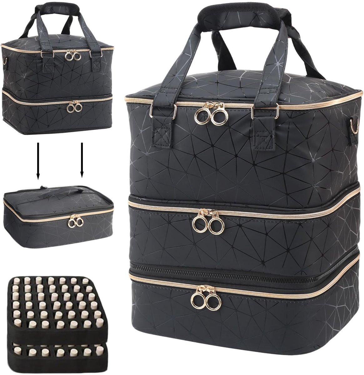 Omgoods - Nagellak Organizer met Drie Niveaus voor 84 Flessen