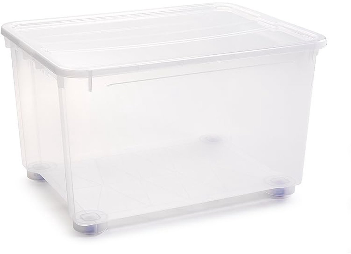 Omgoods - Transparante PVC Opbergdoos met Deksel, 150 L
