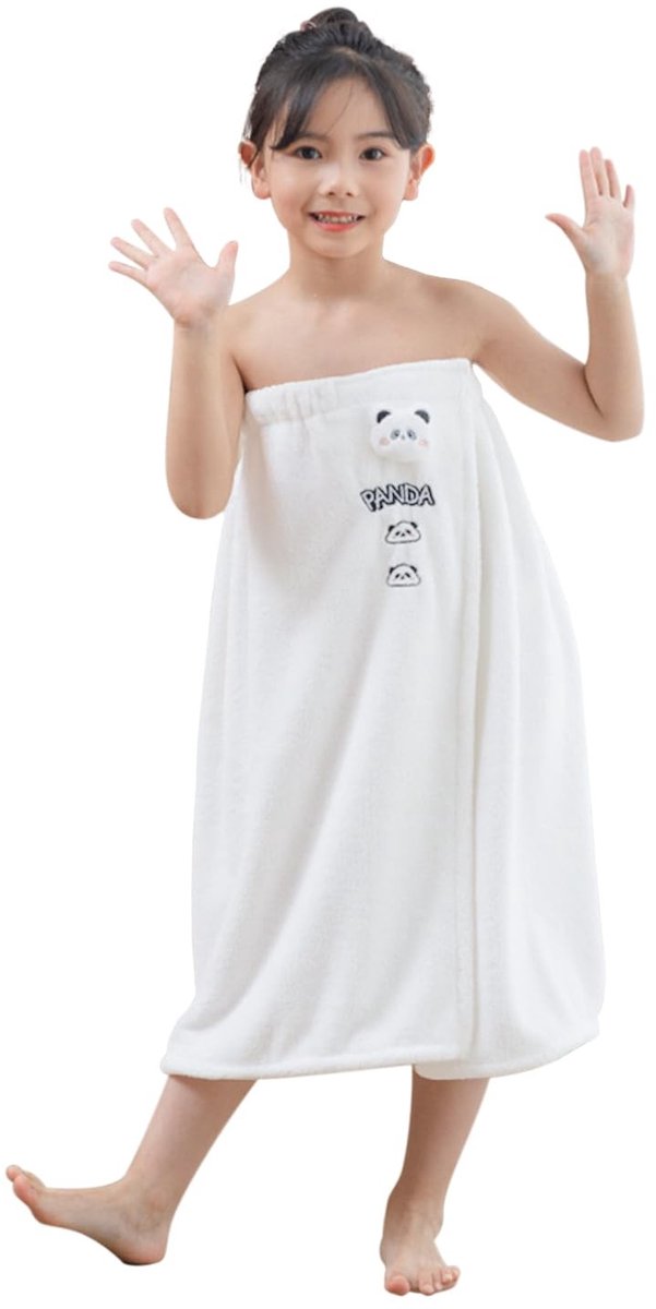 Omgoods- Saunakilt meisjes - Klittenbandsluiting - Microvezel - 120 x 65 cm - Machinewasbaar - Schattige motieven - Badhanddoek