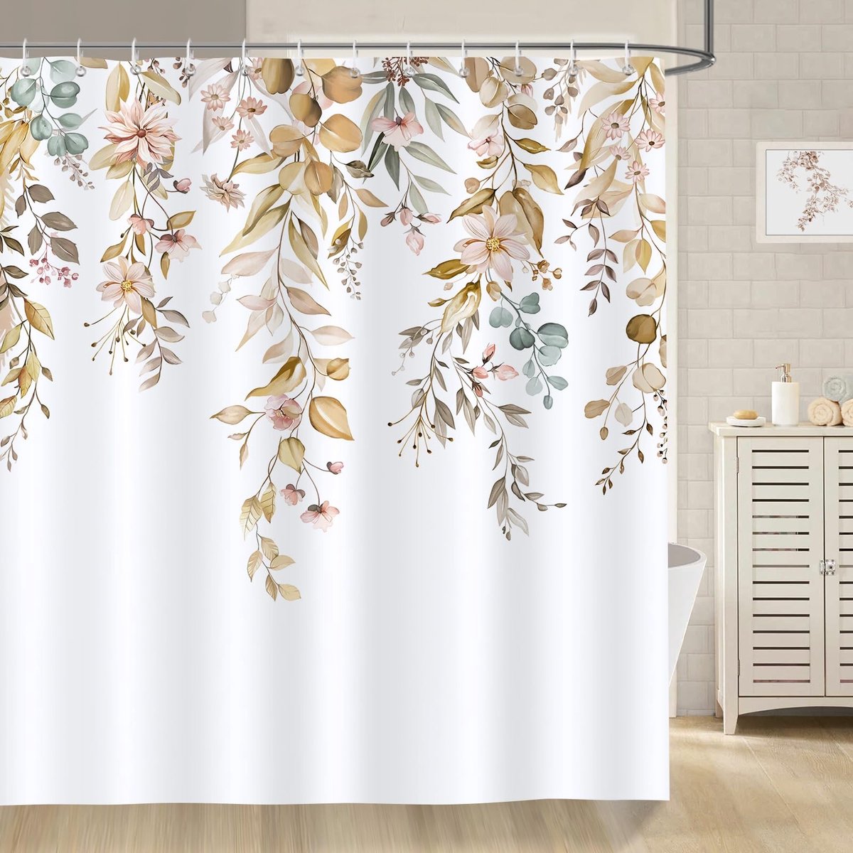 Omgoods - Eucalyptus Douchegordijn 180x180cm - Waterdicht