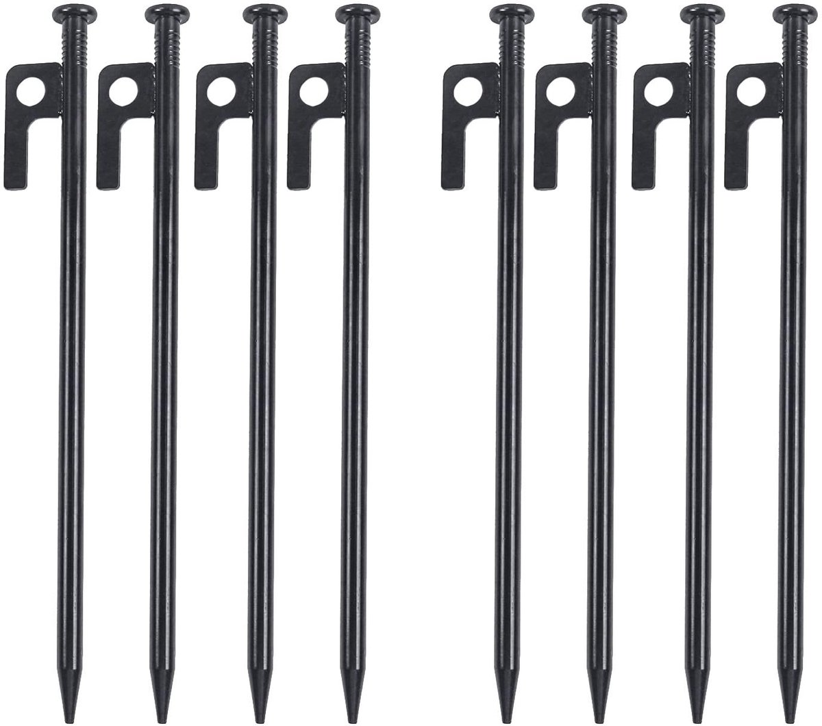 Omgoods - Set van 8 Stalen Tentsteken 20 cm