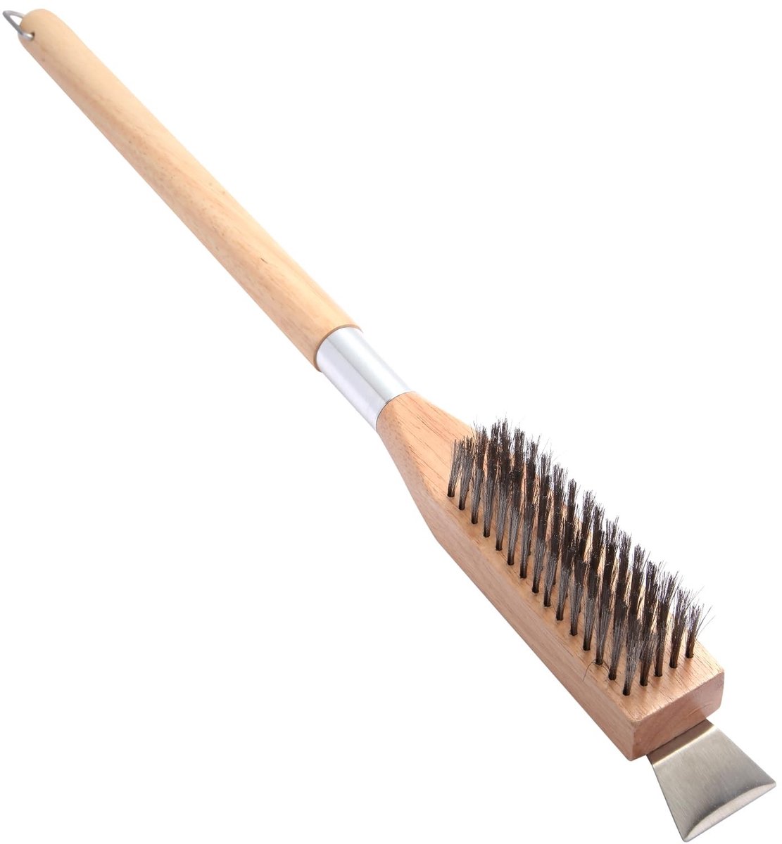 Omgoods - Pizza Oven Schoonmaakborstel met Houten Handvat 62 cm