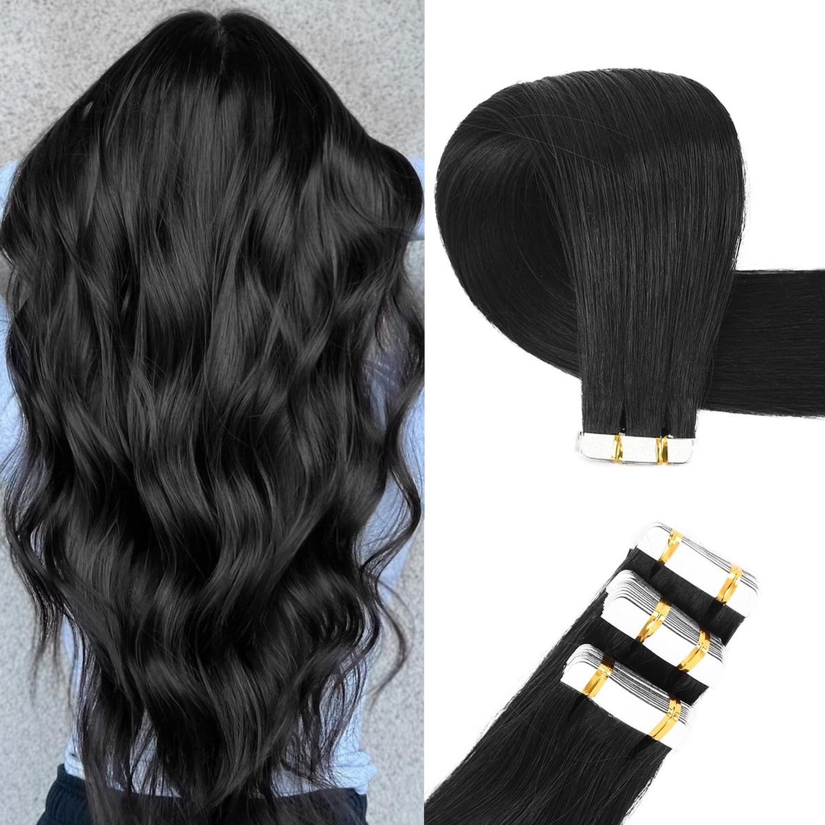 Omgoods - Tape In Haarextensions van Echt Haar