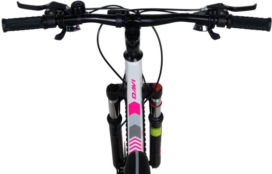 Davi Bonita – Mountainbike – 26 inch – 21 versnellingen – Schijfremmen – Voorvork met vering – Roze/Wit — afbeelding 5