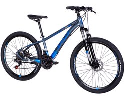 Mercury – Mountainbike – 26 inch – 21 versnellingen – Aluminium frame – Schijfremmen – Voorvork met vering – Blauw/Grijs