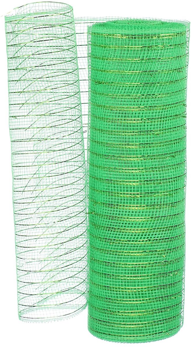 Omgoods - Decoratief Gaaslint 25 cm x 25 m voor Kerstboomdecoratie Felgroen