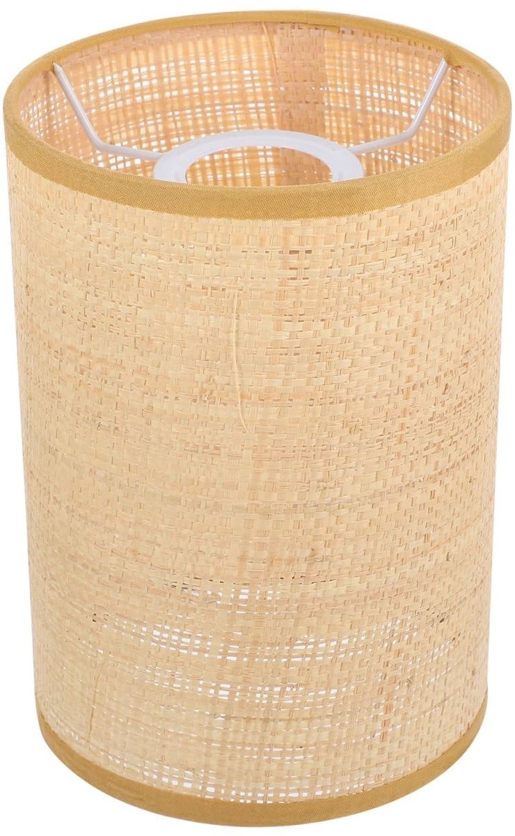Omgoods - Rattan Lampenkap - Geweven Rotan Tafellamp Schaduw voor Rustieke Stijl